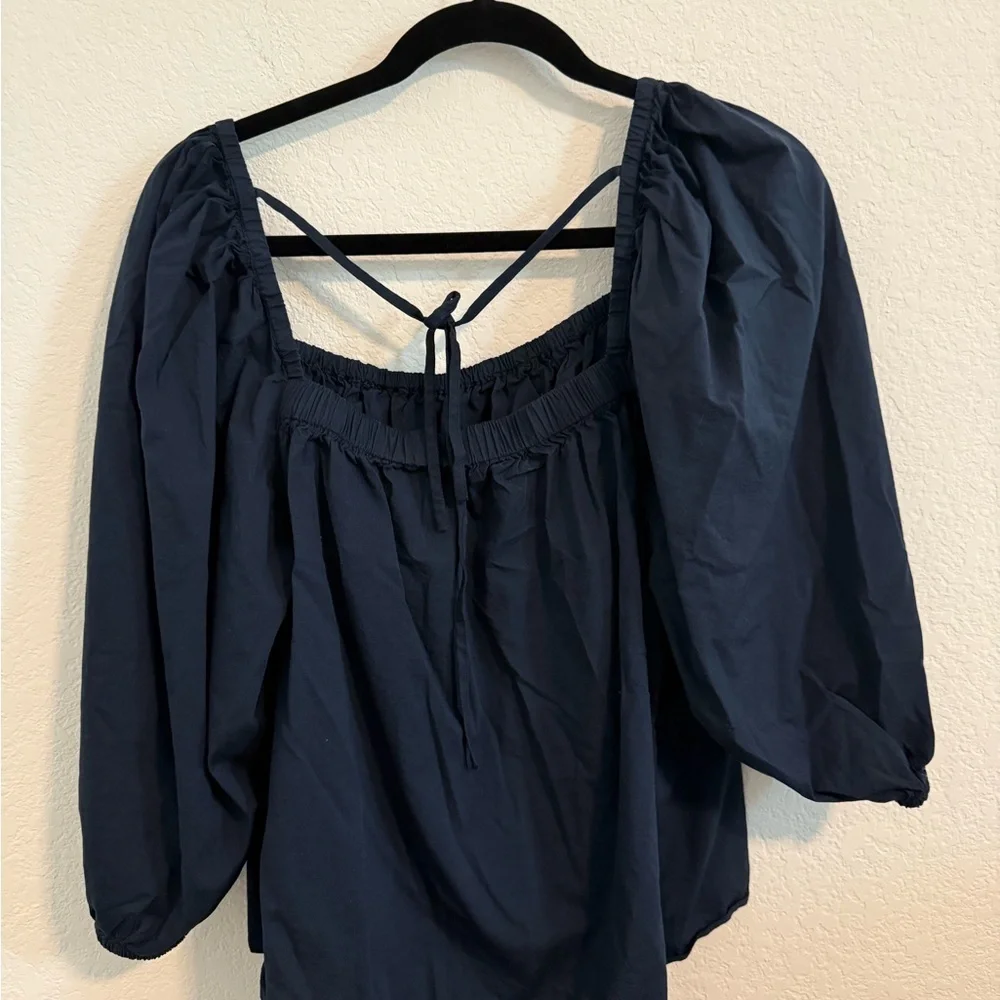 Madewell // EUC Puff-Sleeve Babydoll Top Women's Top - Picture 3 of 7